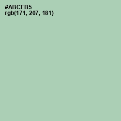 #ABCFB5 - Spring Rain Color Image