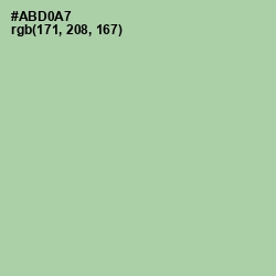 #ABD0A7 - Moss Green Color Image