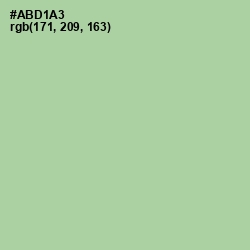 #ABD1A3 - Moss Green Color Image