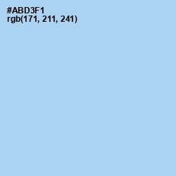 #ABD3F1 - Regent St Blue Color Image