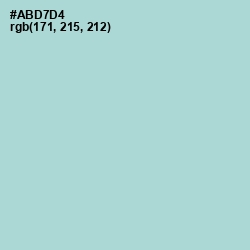 #ABD7D4 - Aqua Island Color Image