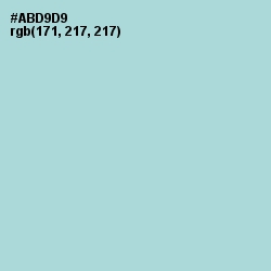 #ABD9D9 - Aqua Island Color Image