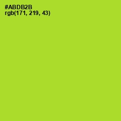 #ABDB2B - Key Lime Pie Color Image