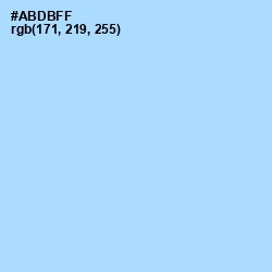 #ABDBFF - Regent St Blue Color Image