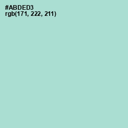 #ABDED3 - Aqua Island Color Image