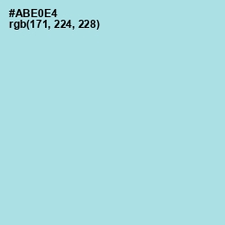 #ABE0E4 - Blizzard Blue Color Image