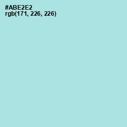 #ABE2E2 - Blizzard Blue Color Image