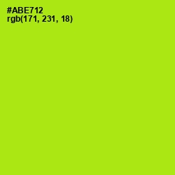 #ABE712 - Inch Worm Color Image