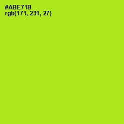 #ABE71B - Inch Worm Color Image