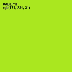 #ABE71F - Inch Worm Color Image