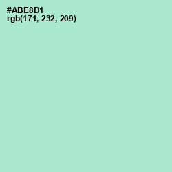 #ABE8D1 - Water Leaf Color Image