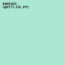 #ABE8D3 - Water Leaf Color Image