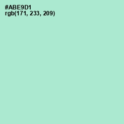 #ABE9D1 - Water Leaf Color Image