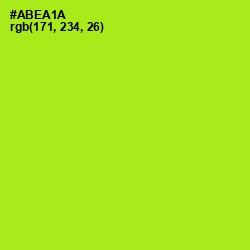 #ABEA1A - Inch Worm Color Image