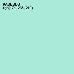 #ABEBDB - Water Leaf Color Image