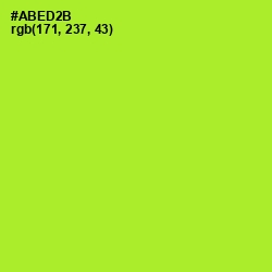 #ABED2B - Green Yellow Color Image