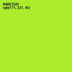 #ABED2D - Green Yellow Color Image