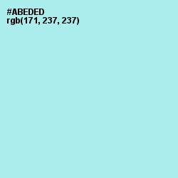 #ABEDED - Blizzard Blue Color Image