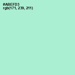 #ABEFD3 - Water Leaf Color Image