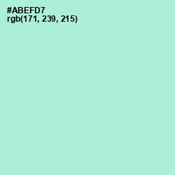 #ABEFD7 - Water Leaf Color Image