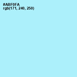 #ABF0FA - Charlotte Color Image