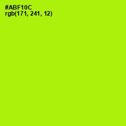 #ABF10C - Inch Worm Color Image