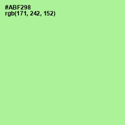 #ABF298 - Mint Green Color Image