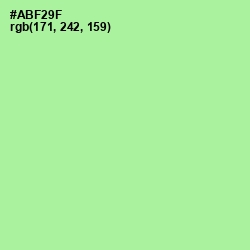 #ABF29F - Celadon Color Image