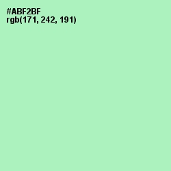 #ABF2BF - Madang Color Image