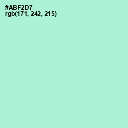 #ABF2D7 - Magic Mint Color Image