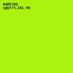 #ABF30E - Inch Worm Color Image