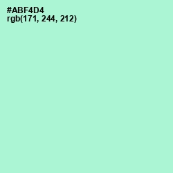 #ABF4D4 - Magic Mint Color Image