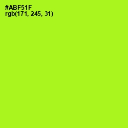 #ABF51F - Inch Worm Color Image