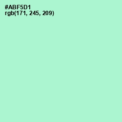 #ABF5D1 - Magic Mint Color Image