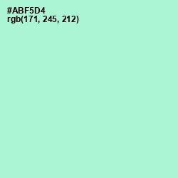 #ABF5D4 - Magic Mint Color Image