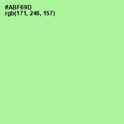 #ABF69D - Mint Green Color Image