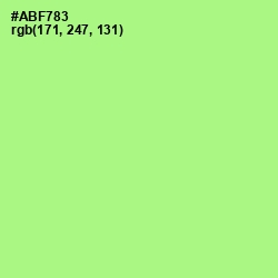 #ABF783 - Mint Green Color Image