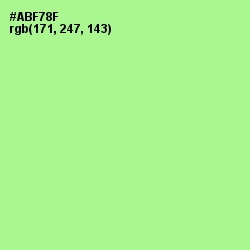 #ABF78F - Mint Green Color Image