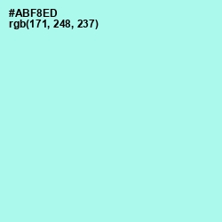 #ABF8ED - Ice Cold Color Image