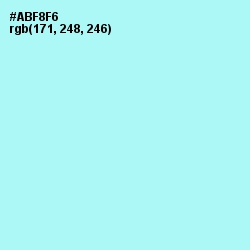 #ABF8F6 - Ice Cold Color Image