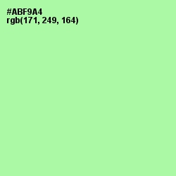 #ABF9A4 - Celadon Color Image