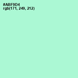 #ABF9D4 - Magic Mint Color Image