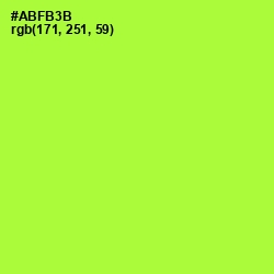 #ABFB3B - Green Yellow Color Image