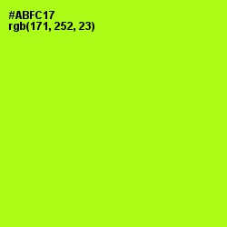 #ABFC17 - Inch Worm Color Image