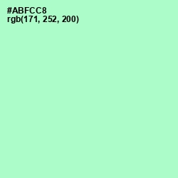 #ABFCC8 - Magic Mint Color Image