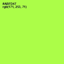 #ABFD47 - Conifer Color Image