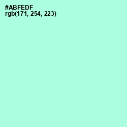 #ABFEDF - Magic Mint Color Image