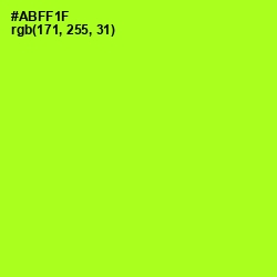 #ABFF1F - Inch Worm Color Image