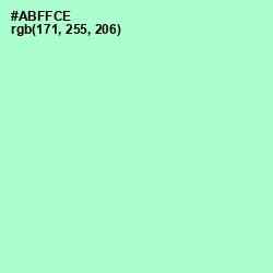 #ABFFCE - Magic Mint Color Image