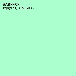 #ABFFCF - Magic Mint Color Image